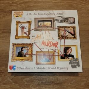 The Art of Murder - A Murder Board Mystery Puzzle - 6 Puzzles In 1 Murder Board